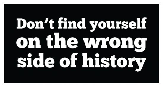 wrong side of history